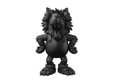 KAWS / General Mills -MONSTER CEREALS- Fruit Brute Figure Black Edition