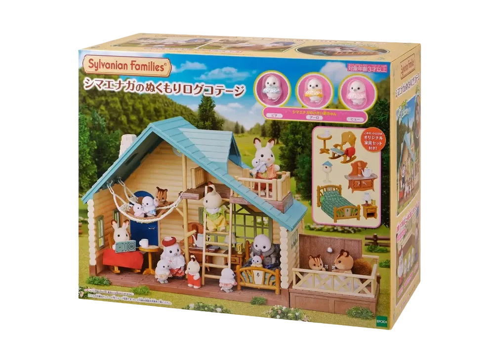 EPOCH "Sylvanian Families" Long-Tailed Tit's Warmth Log Cottage