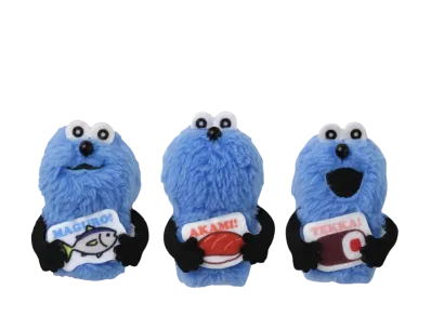AKINDO SUSHIRO -PUPPET SUNSUN- Collaboration limited finger puppet mascot 3 types set
