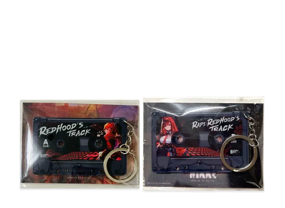-Goddess of Victory: Nikke- Cassette Type Key Chain & Hologram Card Set of 2