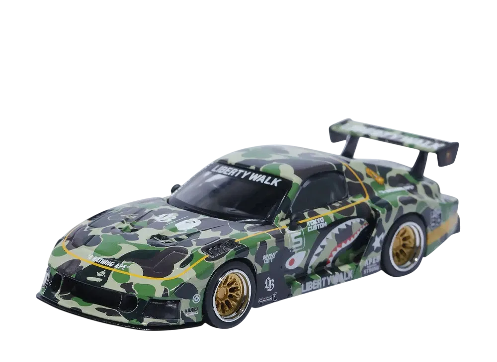 TSM MODEL / A BATHING APE "MINI GT" LBWK ABC CAMO FD RX7 1/64