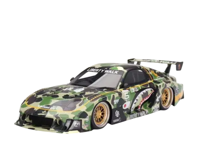 TSM MODEL / A BATHING APE "MINI GT" LBWK ABC CAMO FD RX7 1/18