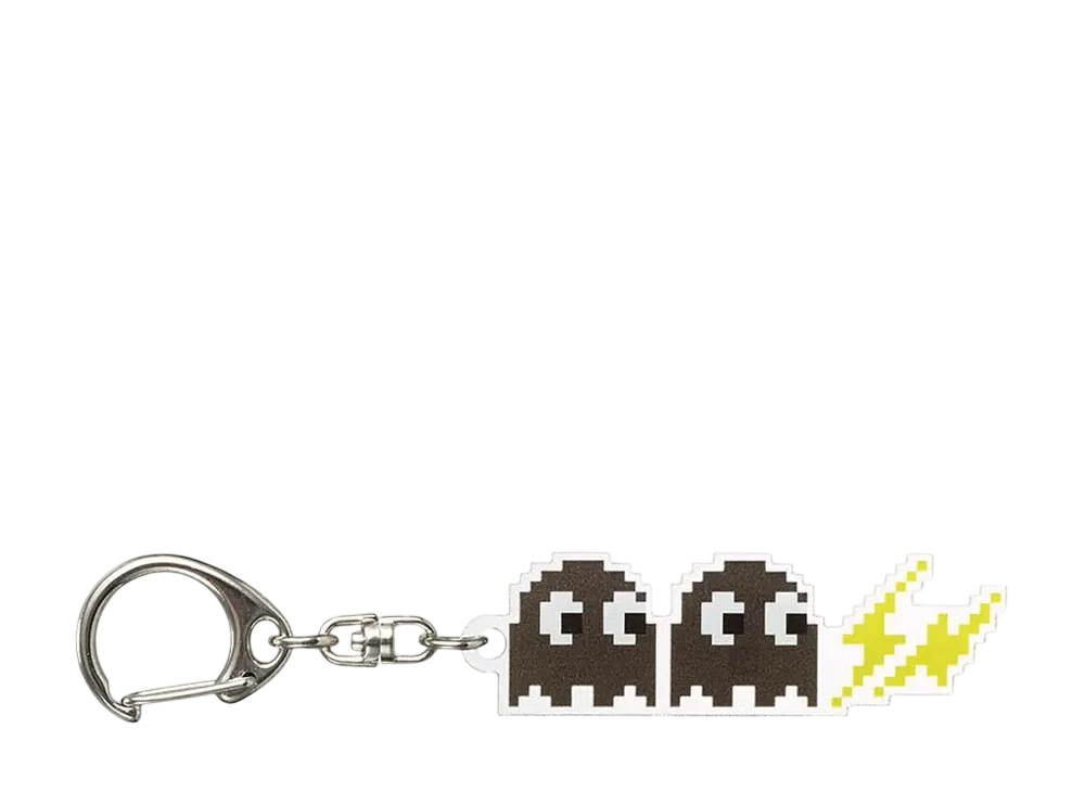 BANDAI PAC-MAN GHOST FRGMT ACLYLIC KEYHOLDER B(Black)