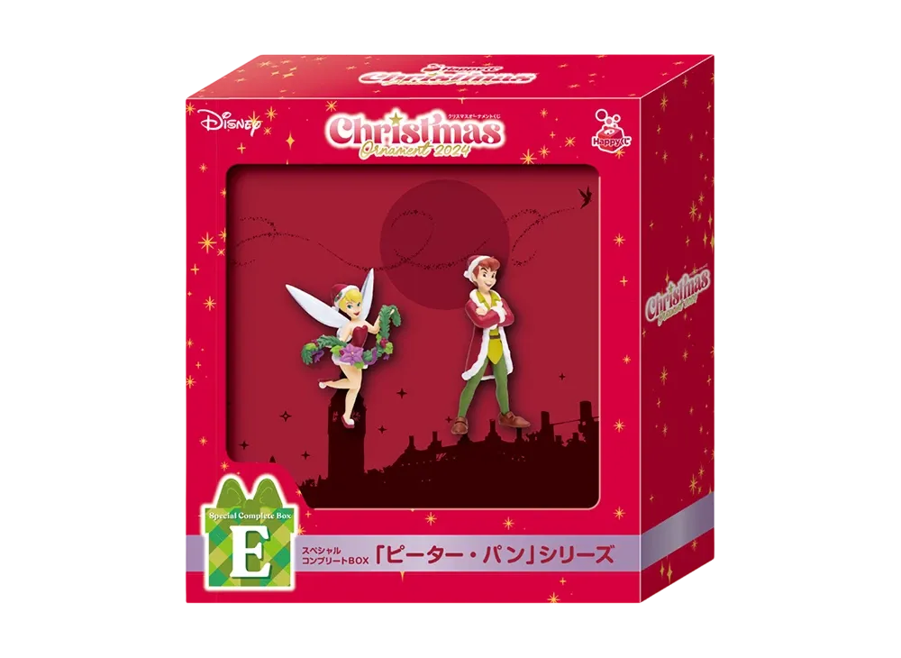 SUNNY SIDE UP "Happy Kuji" -DISNEY Christmas Ornament Kuji 2024- Special Complete Box Prize E "Peter Pan" Series