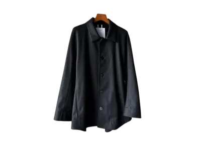 OVERCOAT Wool Flannel Over Shirt "Black"
