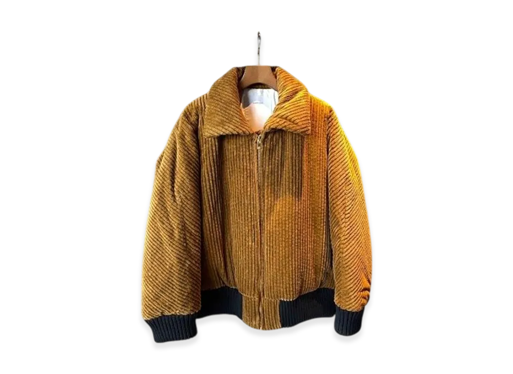 OVERCOAT Cotton Corduroy Puffer Blouson "Camel"