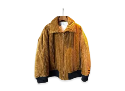 OVERCOAT Cotton Corduroy Puffer Blouson "Camel"