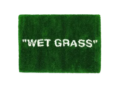 OFF-WHITE / IKEA MARKERAD "WET GRASS" Rug "Green"