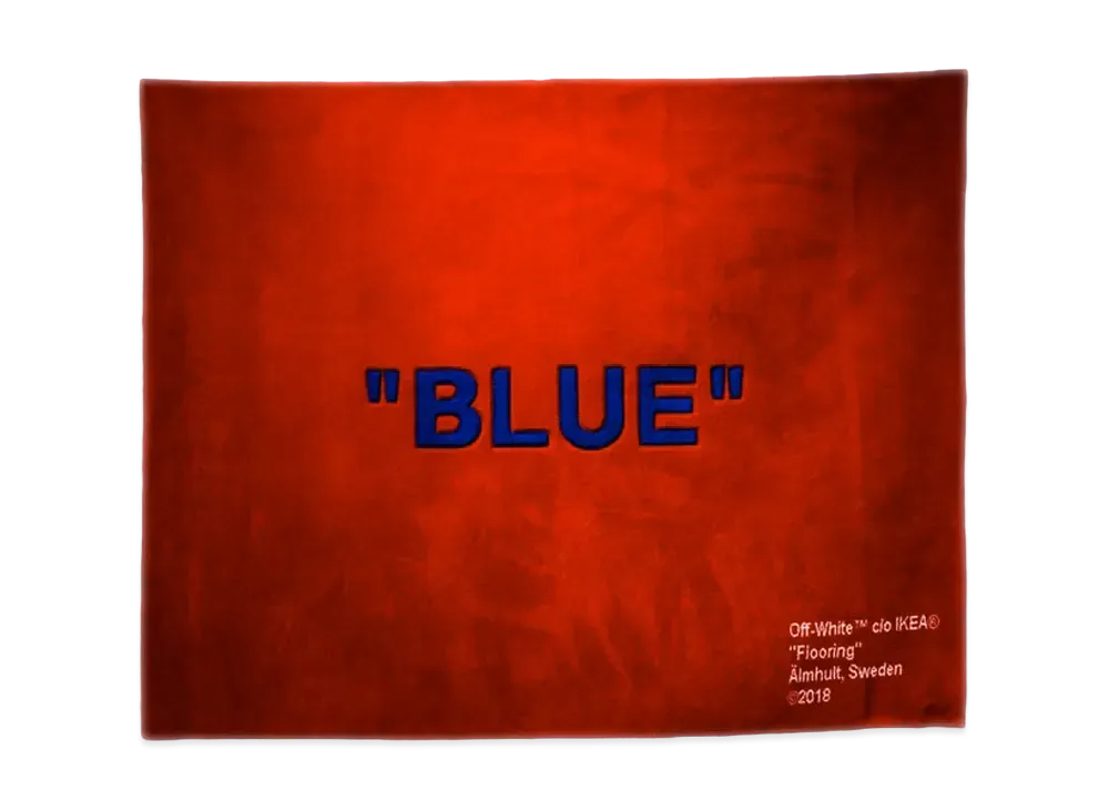 OFF-WHITE / IKEA "BLUE" Rug "Red"