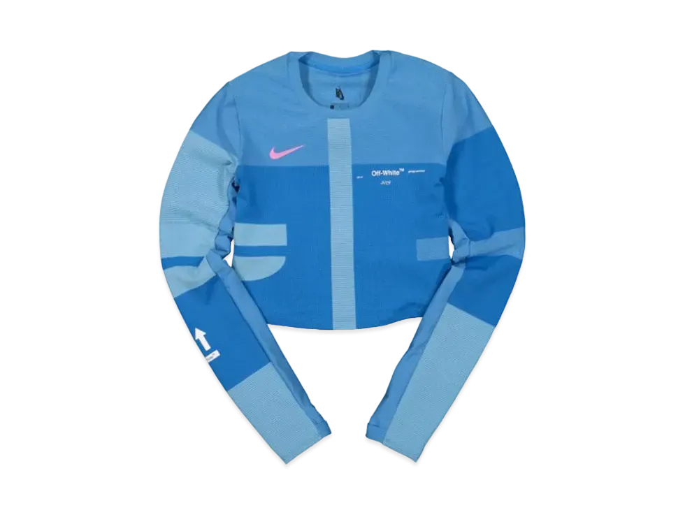OFF-WHITE / Nike Women's Easy Run Top "Blue"