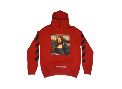OFF-WHITE DIAGONAL MONALISA HOODY "Red"