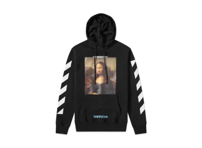OFF-WHITE DIAGONAL MONALISA HOODY "Black"