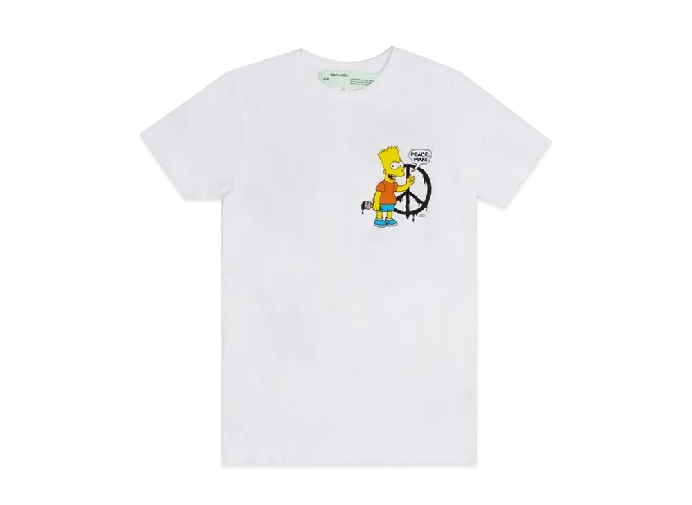OFF-WHITE Bart Peace T-Shirt "White"