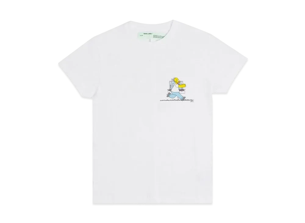 OFF-WHITE Homer And Bart T-Shirt "White"