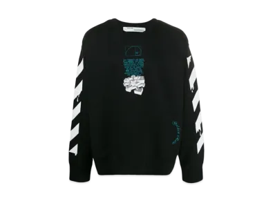 OFF-WHITE Dripping Arrows Incompiuto Sweatshirt "Black"