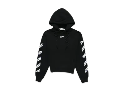 OFF-WHITE Airport Tape Arrows Diag Over Hoodie "Black"