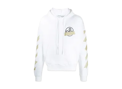 OFF-WHITE Tape Diag Arrows Hoodie "White"