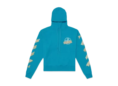 OFF-WHITE Tape Diag Arrows Hoodie "Blue"