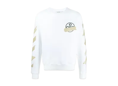 OFF-WHITE Tape Diag Arrows Sweatshirt "White"