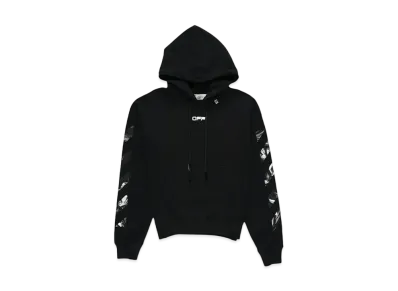 OFF-WHITE Caravaggio Square Over Hoodie "Black"