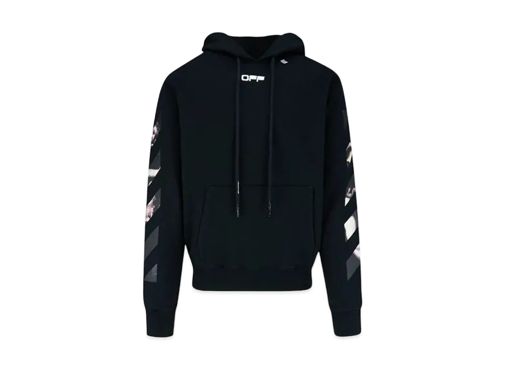 オフホワイト カラヴァッジオ アローズ フーディー "ブラック"