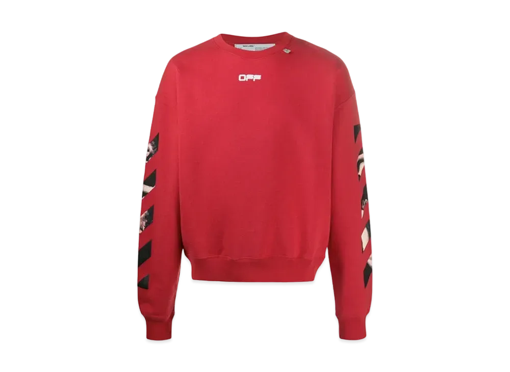 OFF-WHITE Caravaggio Arrows Over Sweatshirt "Red"