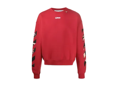 OFF-WHITE Caravaggio Arrows Over Sweatshirt "Red"
