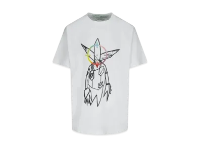 OFF-WHITE / Futura Oversized Fit Alien T-Shirt "White"