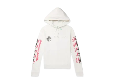 OFF-WHITE Diag Stencil Hoodie "White"