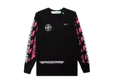 OFF-WHITE Impressionism' Diag Stencil Sweatshirt "Black"