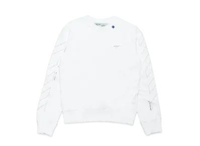 OFF-WHITE Unfinished Diag Sweatshirt "White"