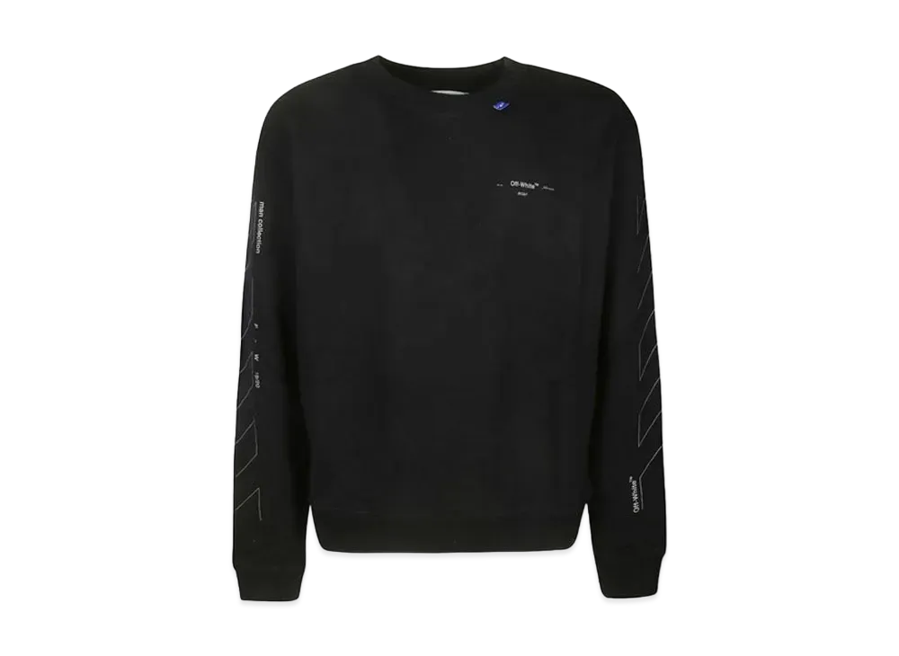 OFF-WHITE Unfinished Diag Sweatshirt "Black"
