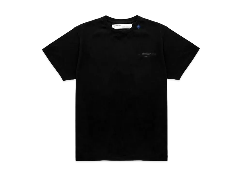 オフホワイト オーバーサイズ フィット アンフィニッシュト Tシャツ "ブラック"