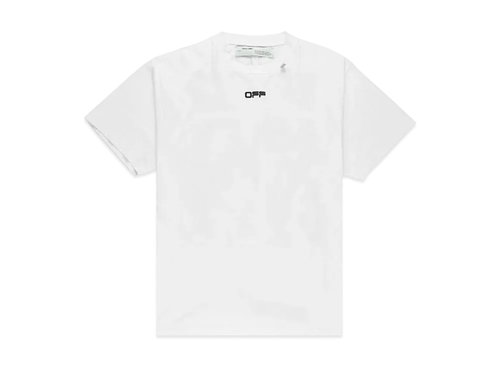 オフホワイト オーバーサイズ フィット カラヴァッジオ スクエア Tシャツ "ホワイト"