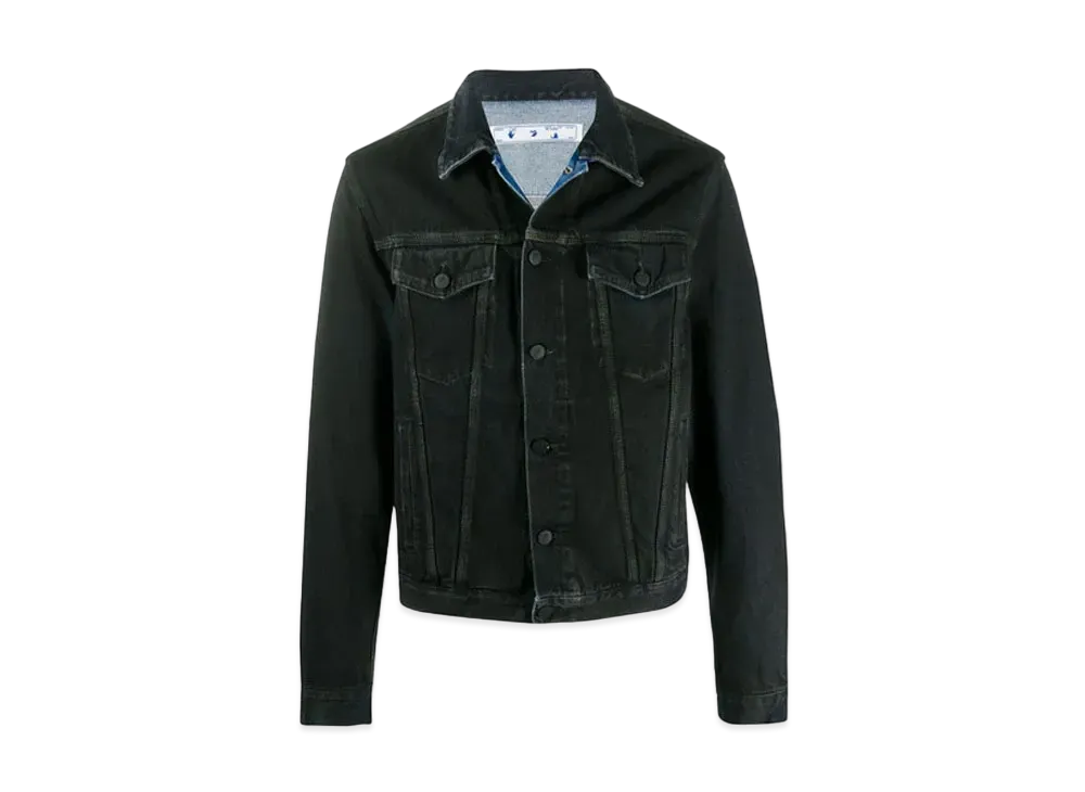 OFF-WHITE Stencil Arrows Denim Jacket "Black"