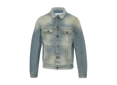 OFF-WHITE Airport Tape Denim Jacket "Blue"