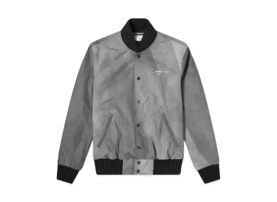 OFF-WHITE Airport Tape Varsity Jacket "Grey"