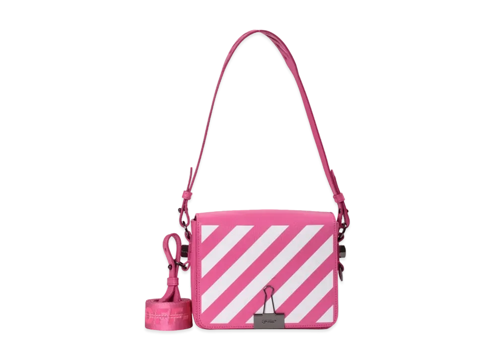 OFF-WHITE Binder Clip Bag Diag "Pink"