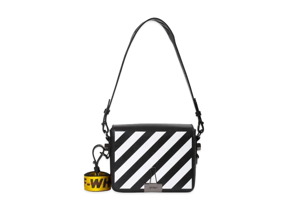 OFF-WHITE Binder Clip Bag Diag "Black/Yellow"