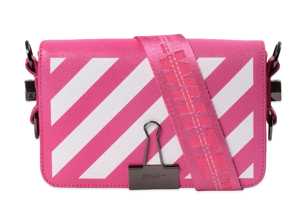 OFF-WHITE Binder Clip Bag Diag Mini "Pink"