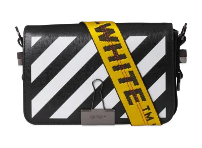 OFF-WHITE Binder Clip Bag Diag Mini "Black/Yellow"
