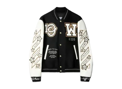 OFF-WHITE Logic Varsity Jacket "Black"