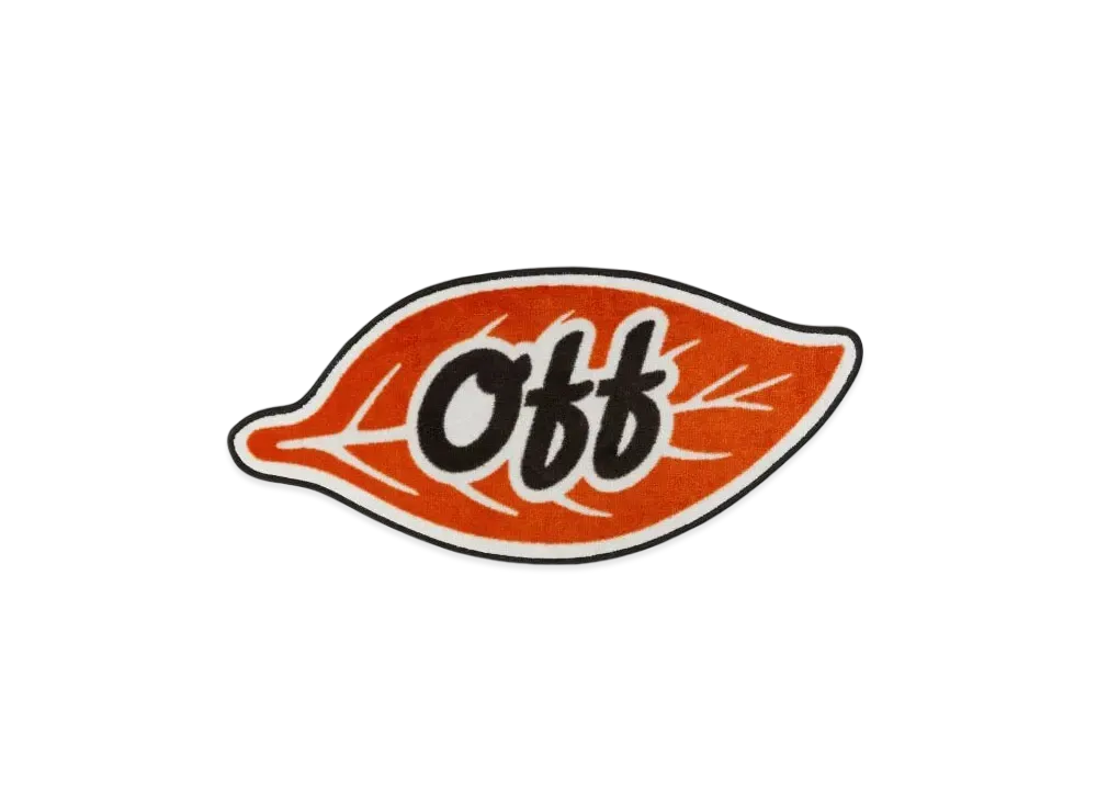 OFF-WHITE Logic Leaf Shaped Rug "Multi"