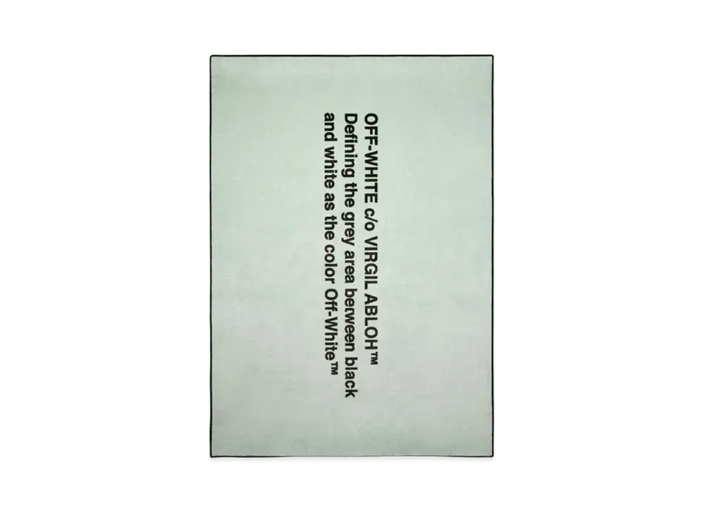 OFF-WHITE Logic Quote Carpet "Multi"