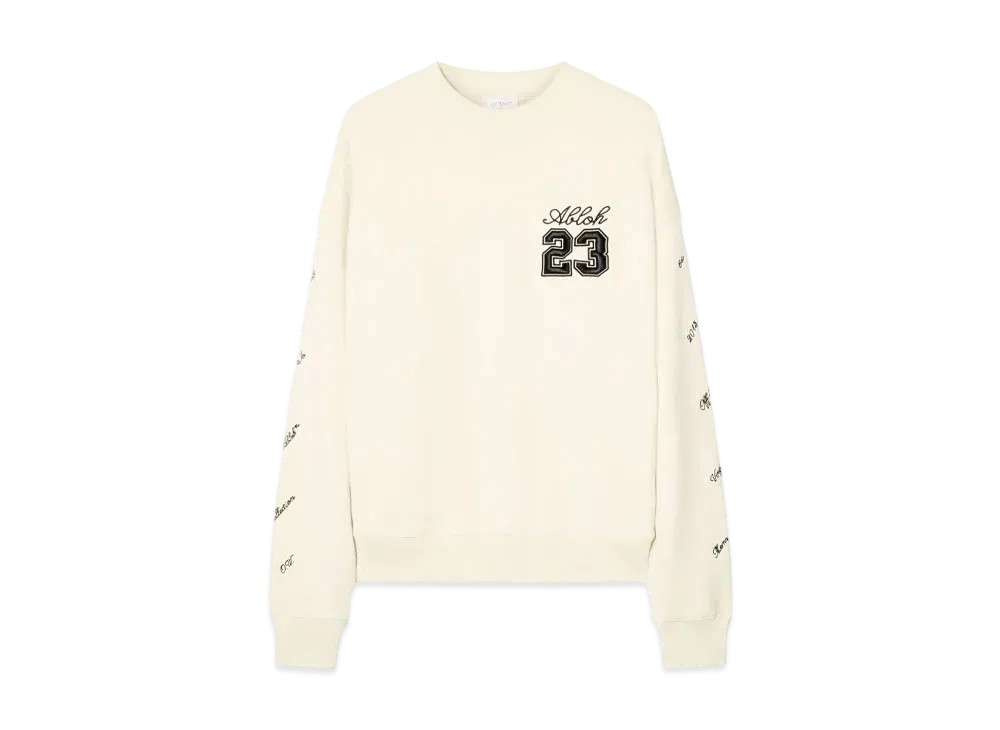 OFF-WHITE 23 Skate Logo Sweatshirt "Light Beige"