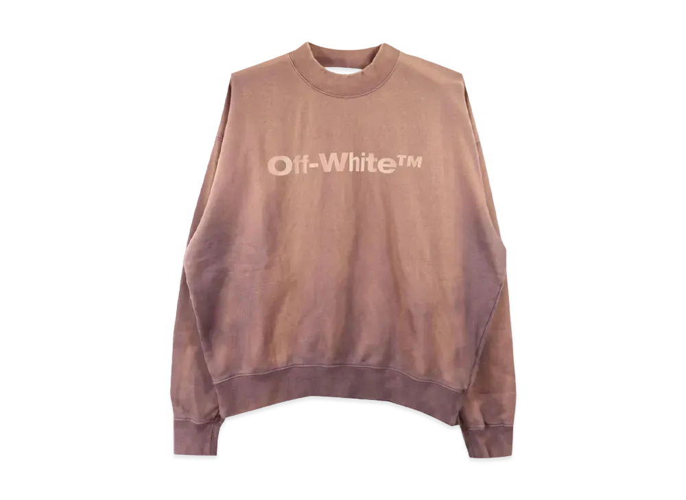 OFF-WHITE Laundry Logos Skate Crewneck "Aubergine Aubergine"