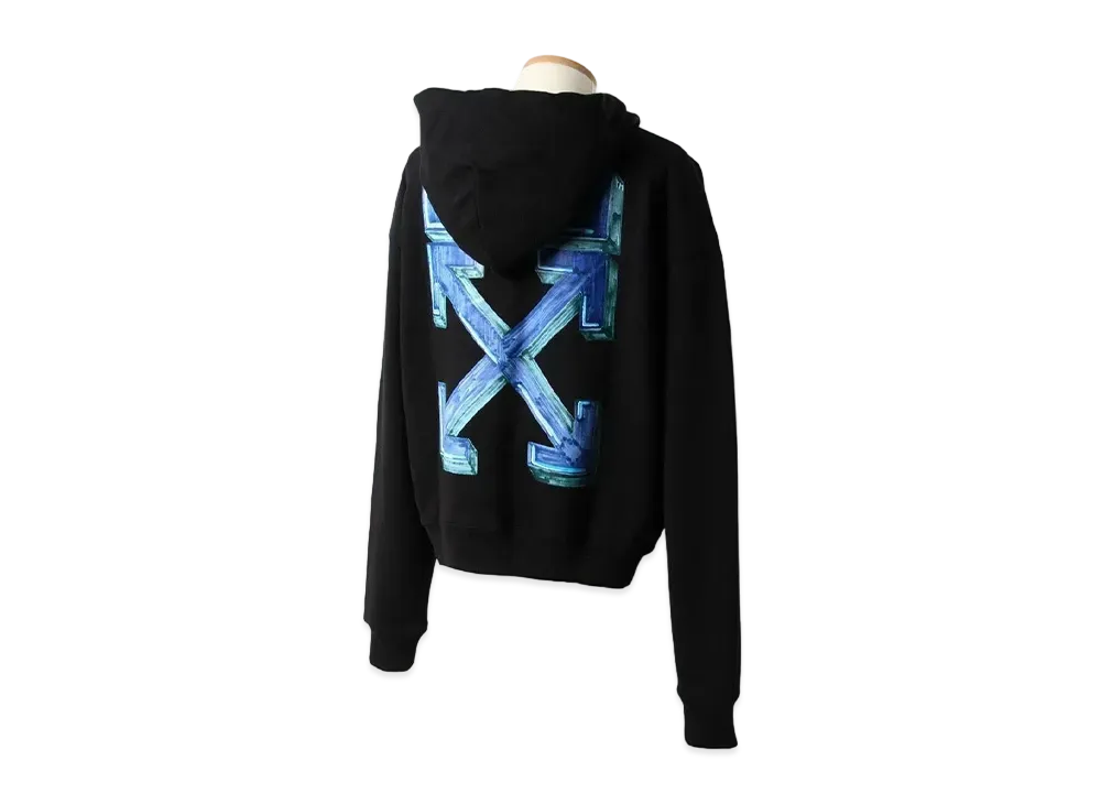 OFF-WHITE Marker Over Hoodie "Black/Blue"