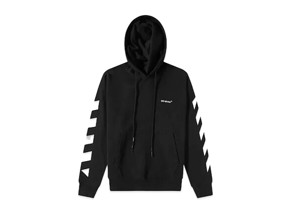 OFF-WHITE Diag Helvetica Over Hoodie "Black"