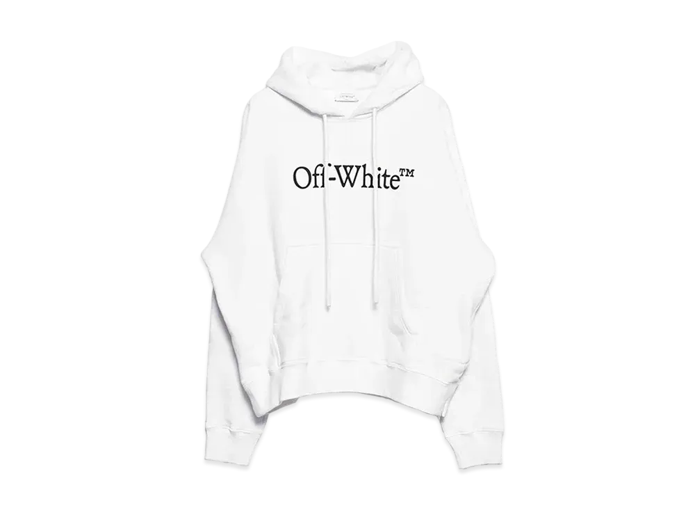 OFF-WHITE Big Bookish Skate Hoodie "White"