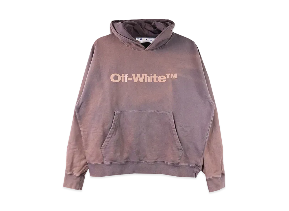 OFF-WHITE Laundry Logos Skate Hoodie "Aubergine"